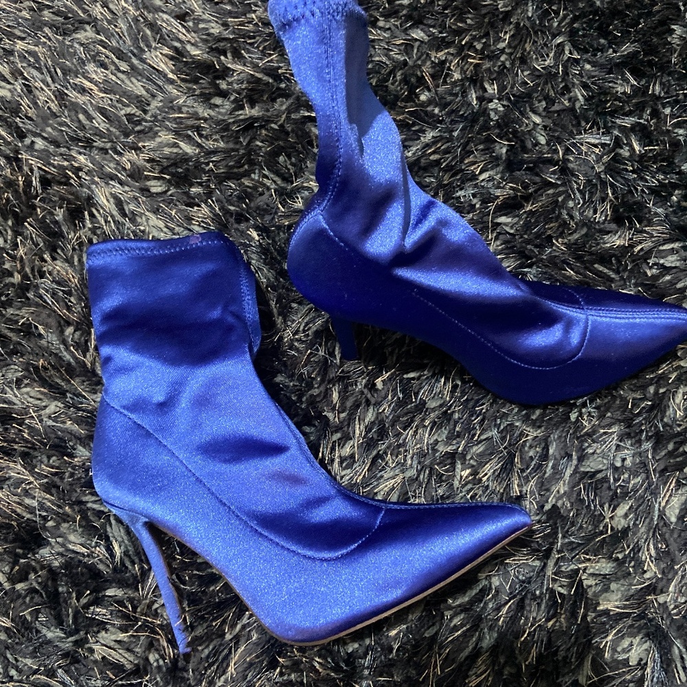 Satin booties